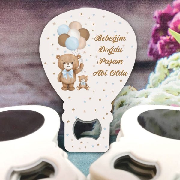 Abi Kardeş Ayıcık Konsept Bebek Balon Açacak
