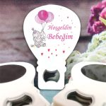 Pembe Balonlu Fil Konsept Bebek Balon Açacak