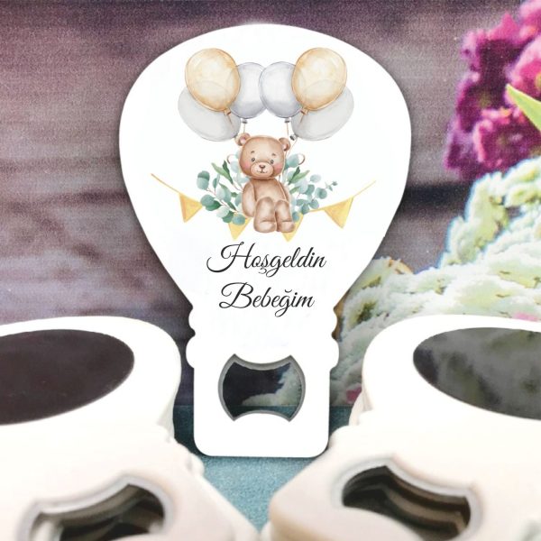 Ayıcık Desenli Bebek Balon Açacak