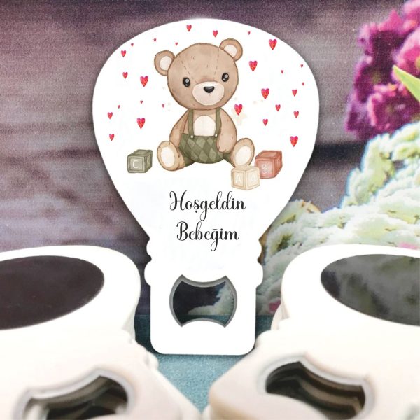 Ayıcık Desenli Bebek Balon Açacak