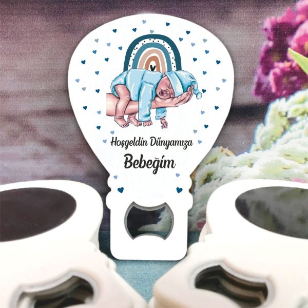 Gökkuşağı Desenli Bebek Balon Açacak