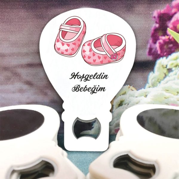 Pembe Patik Desenli Bebek Balon Açacak