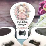 Kız Bebek Ayıcık Desenli Bebek Balon Açacak