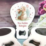 Tavşan Desenli Bebek Balon Açacak