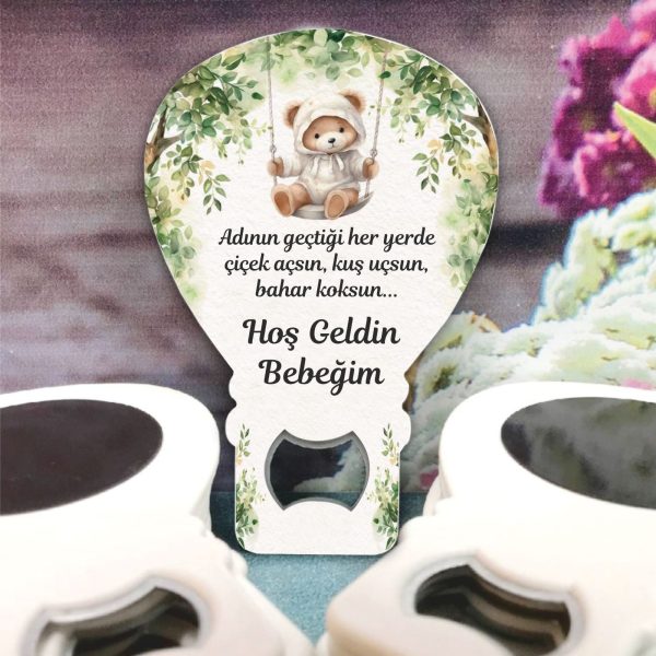 Ayıcık Desenli Bebek Balon Açacak