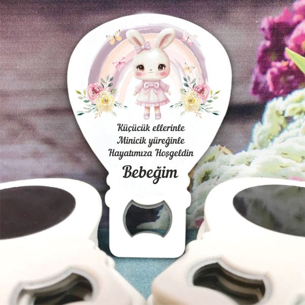 Gökkuşağı ve Tavşan Konsept Bebek Balon Açacak