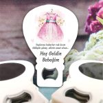 Pembe Bebek Elbise Desenli Bebek Balon Açacak