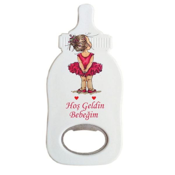 Kız Bebek Figürlü Biberon Açacak Magnet (ac116)