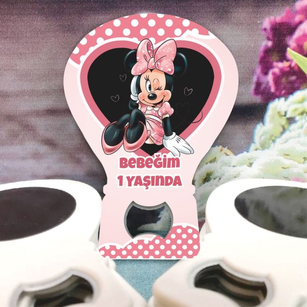 Minnie Mouse Konsept Balon Açacak Magnet