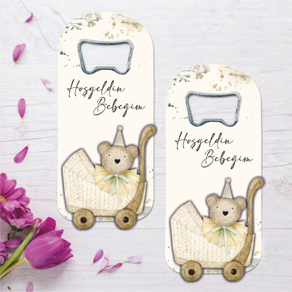 Ahşap Kabartmalı Açacak Magnet