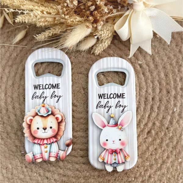 Sirk Temalı Ahşap Kabartmalı Açacak Magnet