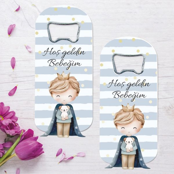 Prens Temalı Ahşap Kabartmalı Açacak Magnet