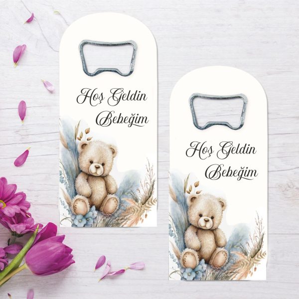 Ayıcık Desenli Bebek Uzun Açacak (ac373)