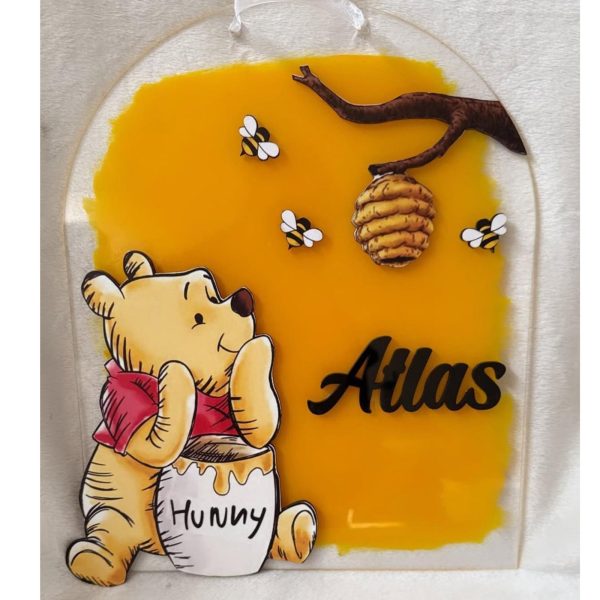 Winnie The Pooh Pleksi Kapı Süsü