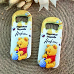 Winnie the pooh konsept Ahşap Kabartmalı Açacak Magnet