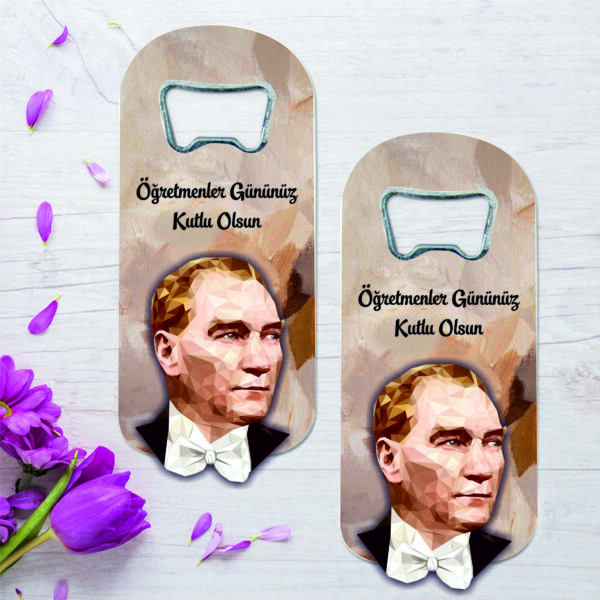 Öğretmenler günü Temalı  Atatürk Kabartmalı Uzun Açacak