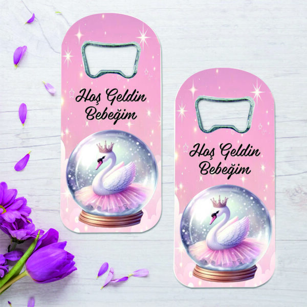 Kuğu ve Balerin Konsept Bebek Uzun Açacak Magnet