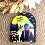 Batman Konsept Fotoğraflı Doğum Günü Ahşap Magnet