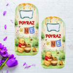 winnie the pooh konsept 1 yaş hediyelik açacak magnet